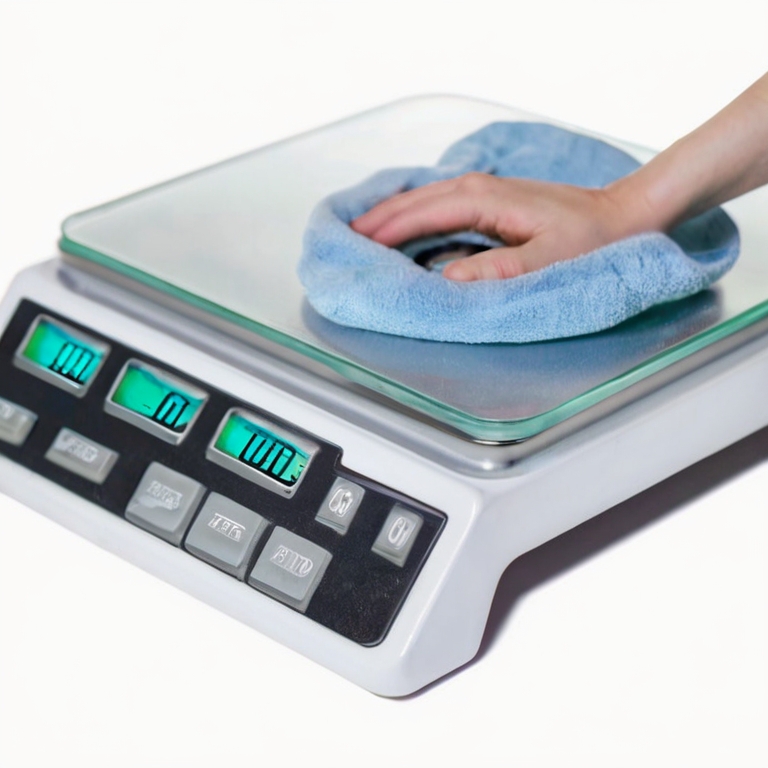 Cleaning a Home Bathroom or kitchen scale