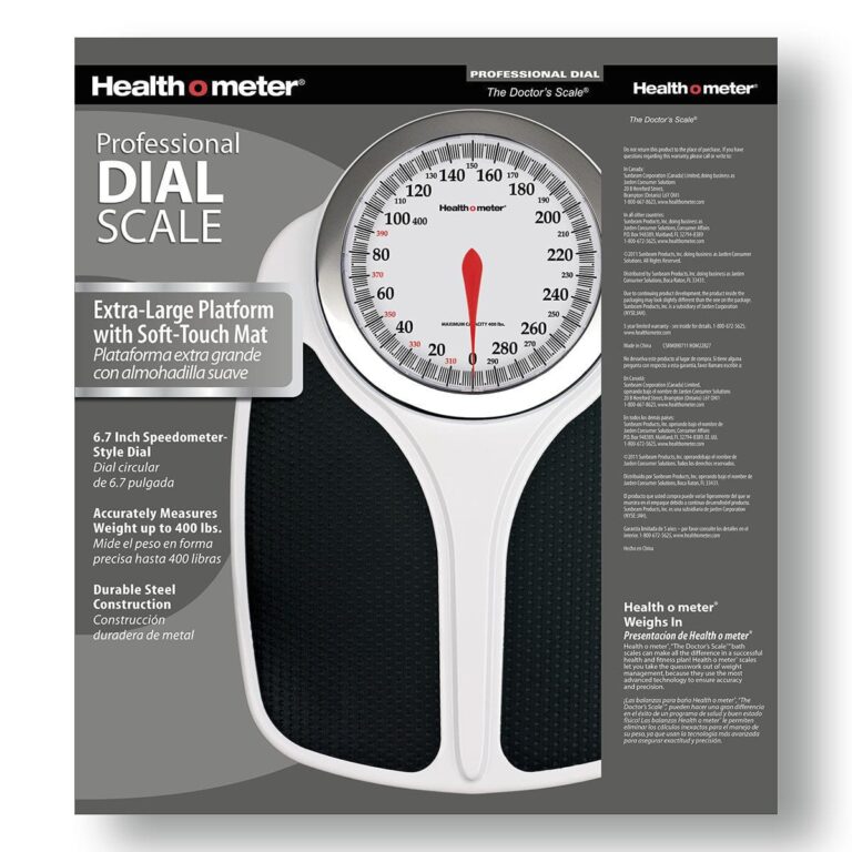 Health o Meter Oversized Dial Scale with Easy to Read Measurements and X Large Platform