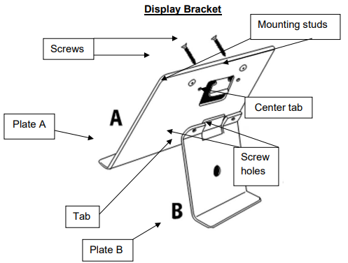 498KL Display Bracket Assembly